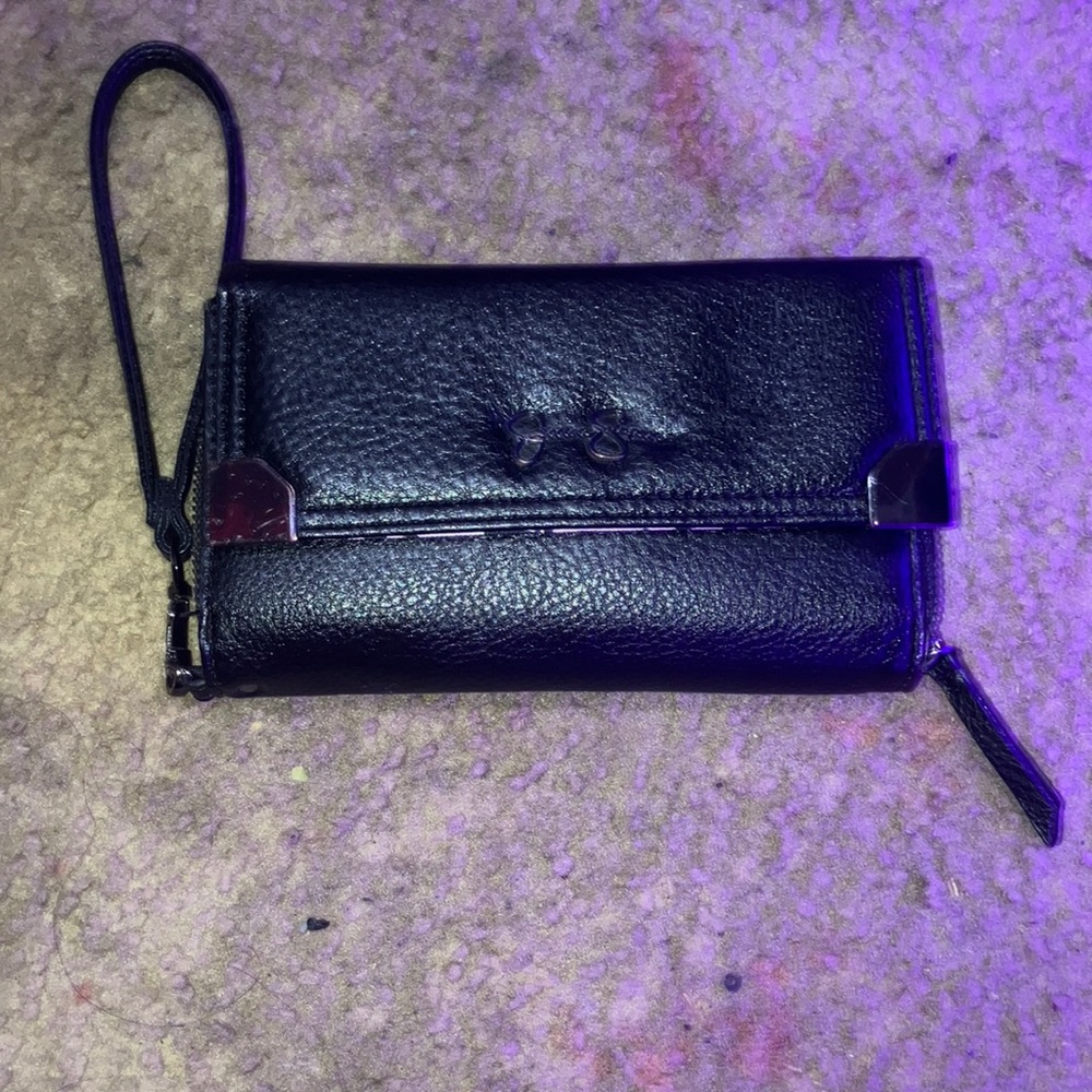 Black and cheetah print Jessica Simpson a wallet, great condition